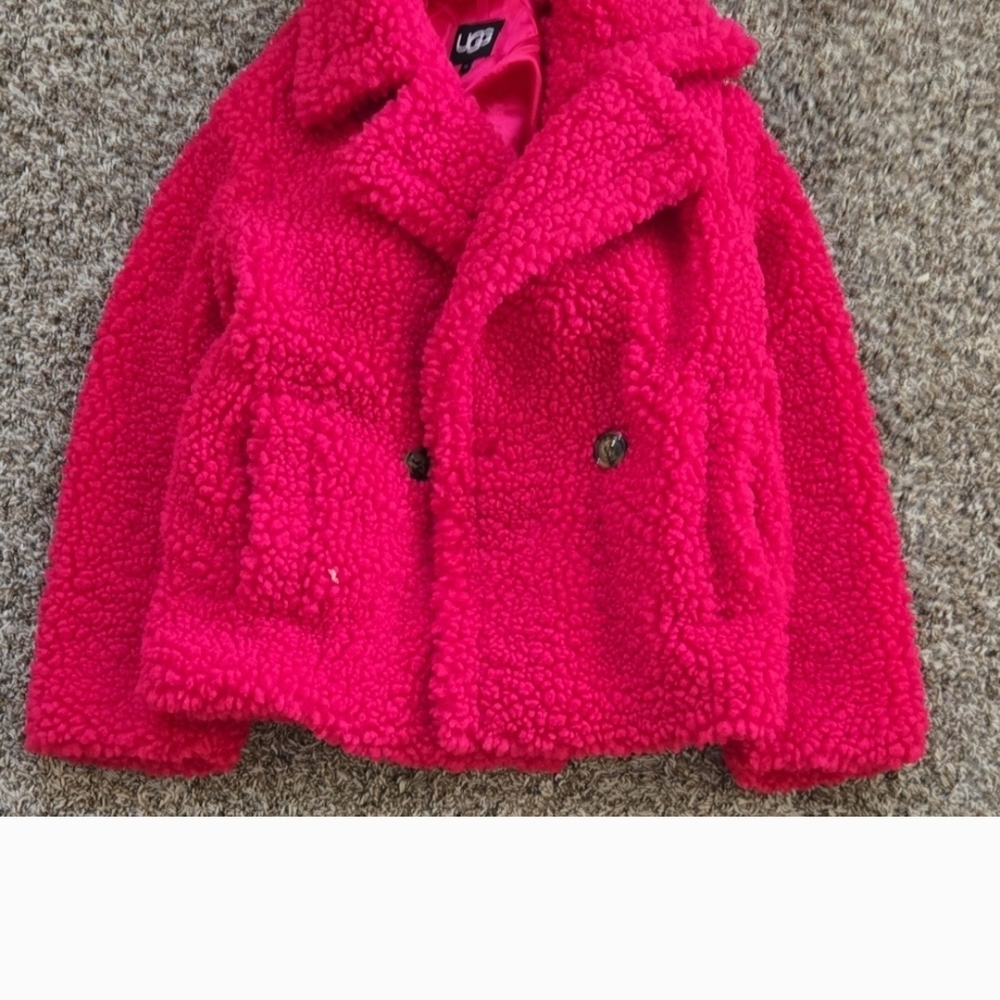 UGG Bright Pink Pea Coat for Kids